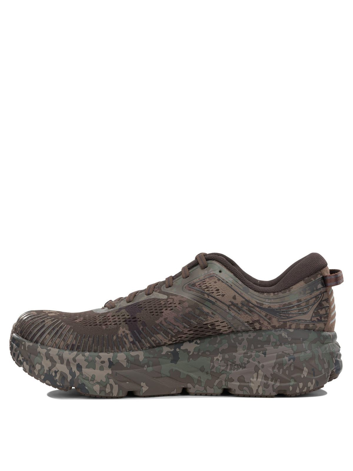 Hoka "Bondi 7 Beams" Low-Top Sneakers - Brown