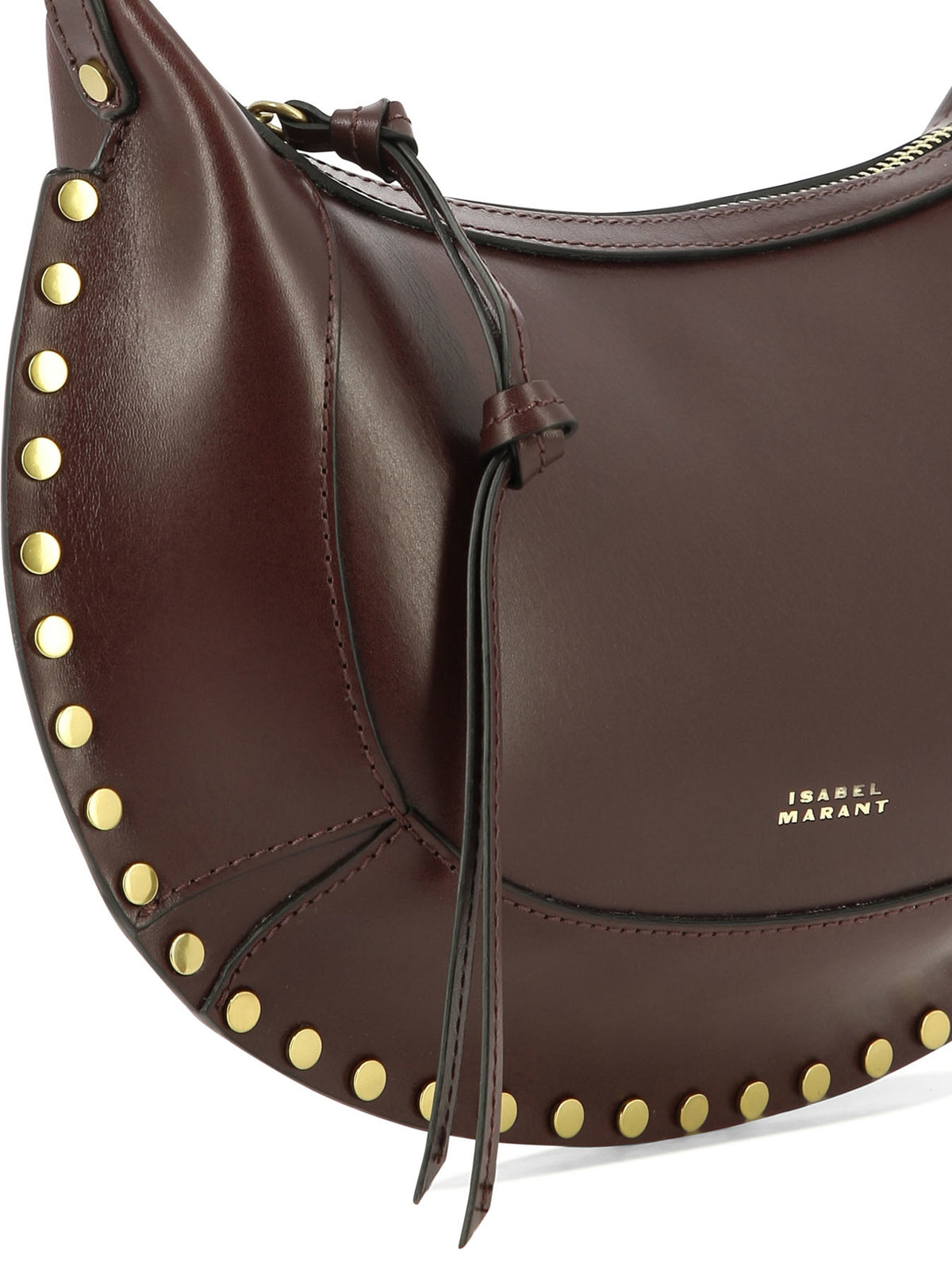Isabel Marant "Oskan Moon" small shoulder bag - Burgundy