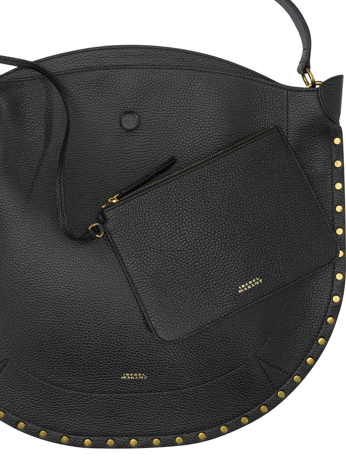 Isabel Marant "Oskan Hobo Soft" large shoulder bag - Black