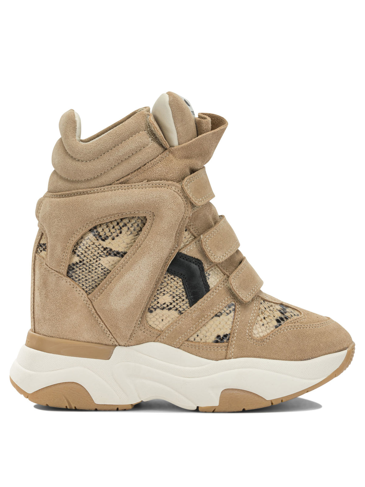 Isabel Marant "Balskee" High-Top Sneakers - Beige