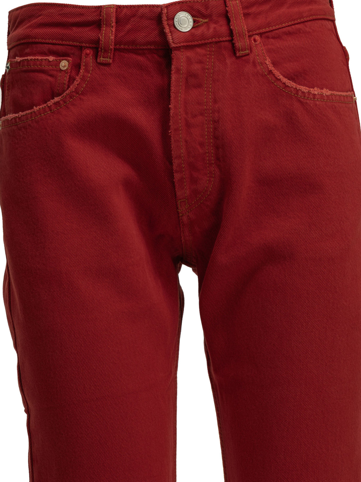 Isabel Marant "Daya" Straight-Leg Jeans - Red