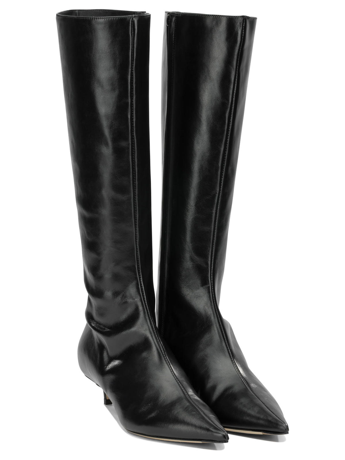 Jimmy Choo "Amis 35MM" Knee-High Boots - Black