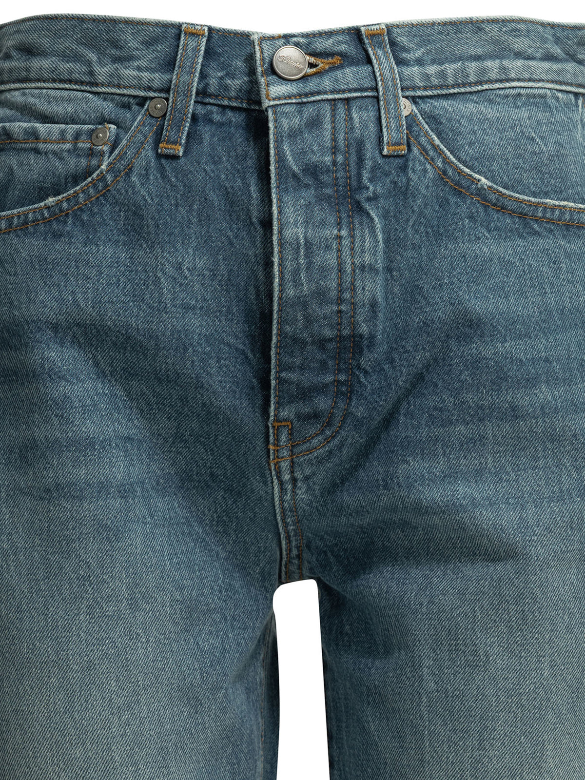 Khaite "Finley" Straight-Leg Jeans - Light Blue