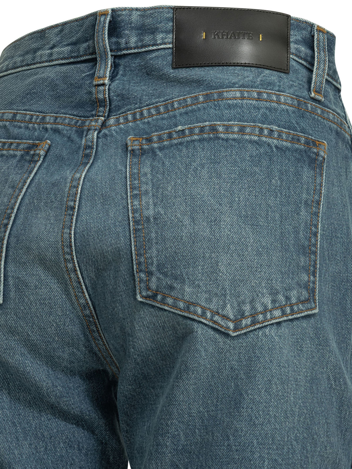 Khaite "Finley" Straight-Leg Jeans - Light Blue