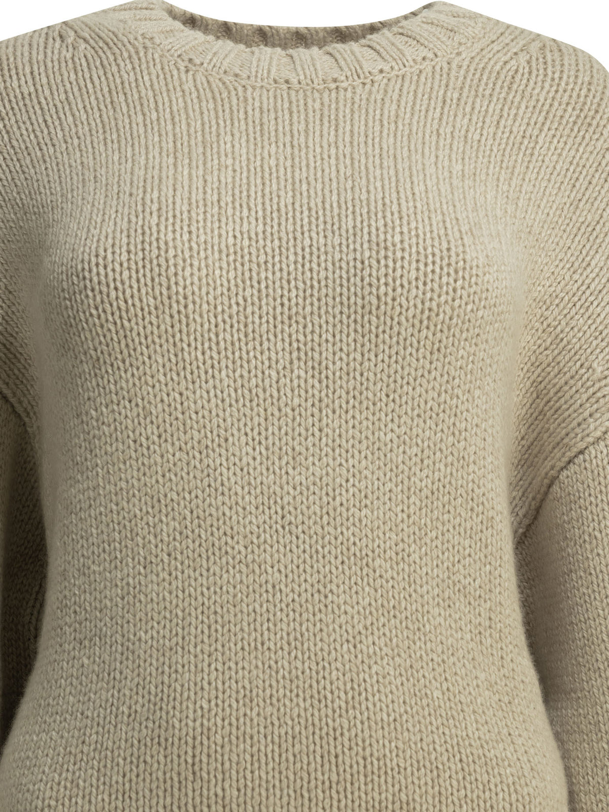 Khaite "Gemma" Crew-Neck Sweater - White