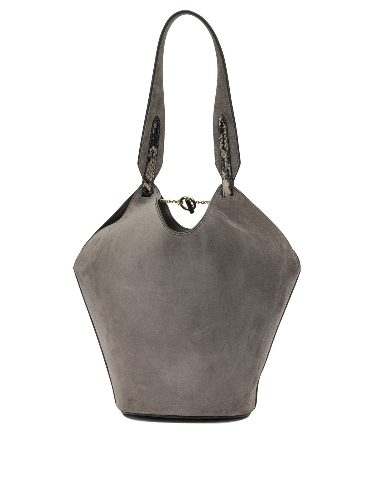 Khaite "Lotus" Small Shoulder Bag - Brown