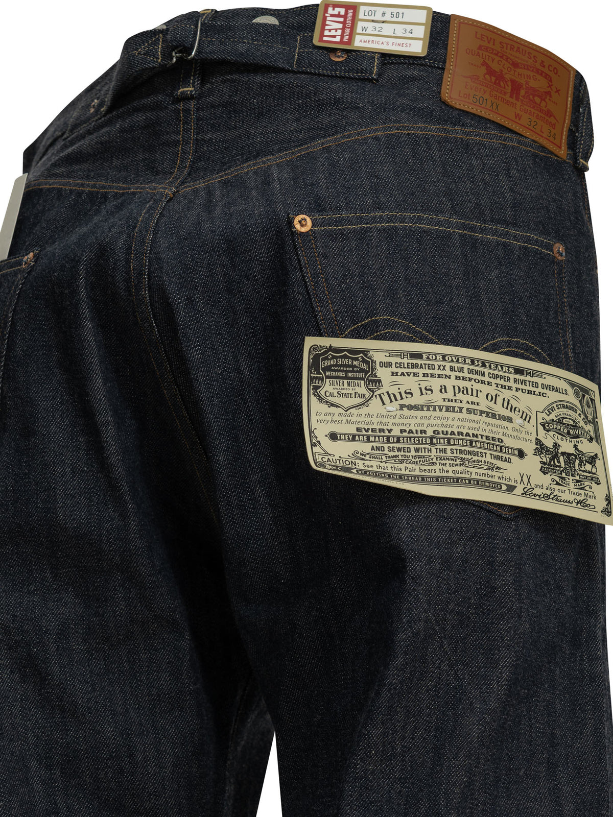 Levi's "501® 1922 Levi's® Vintage Clothing" Straight-Leg Jeans - Blue