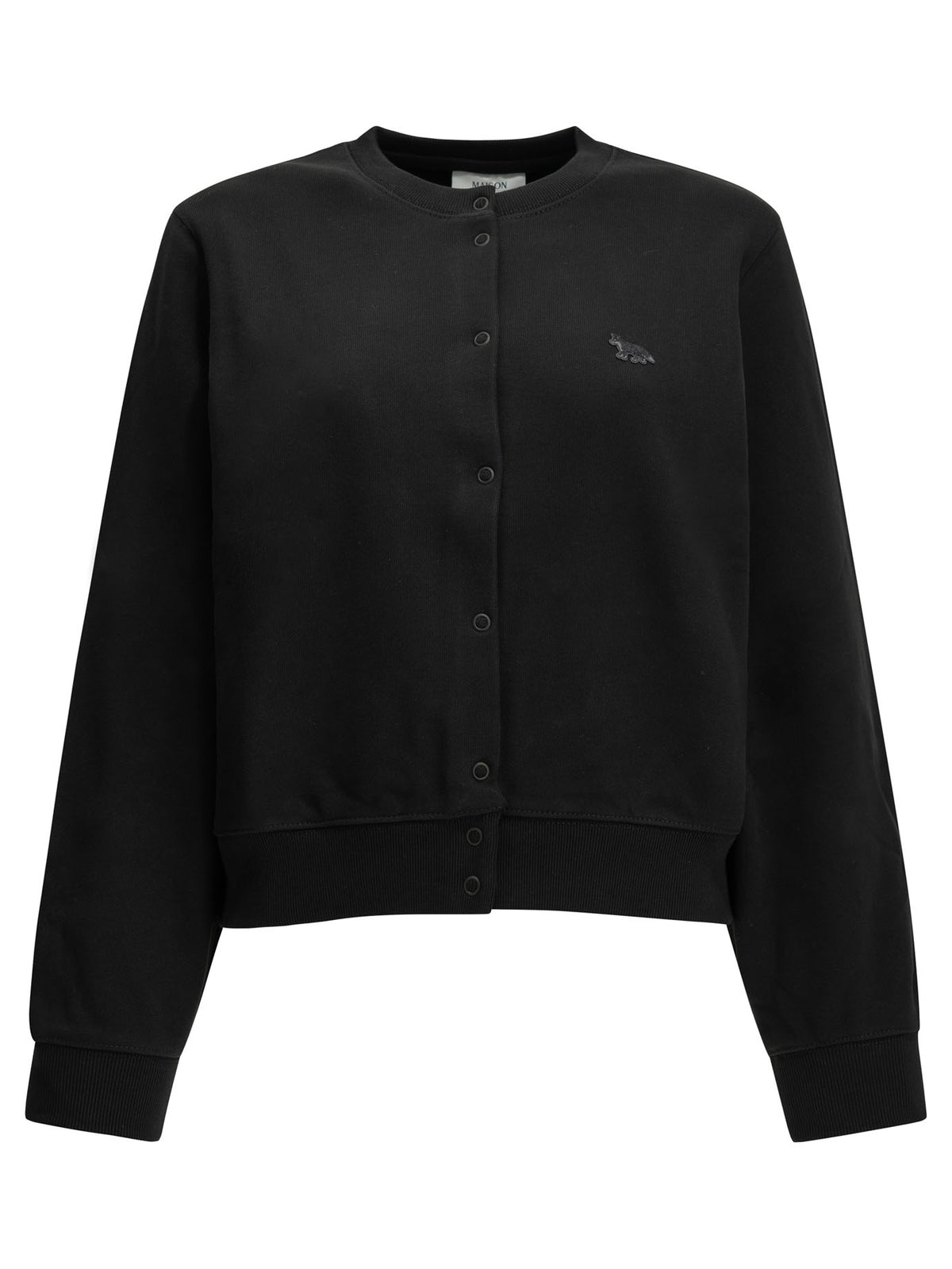 Maison Kitsuné "Baby Fox" Sweatshirt Cardigan - Black