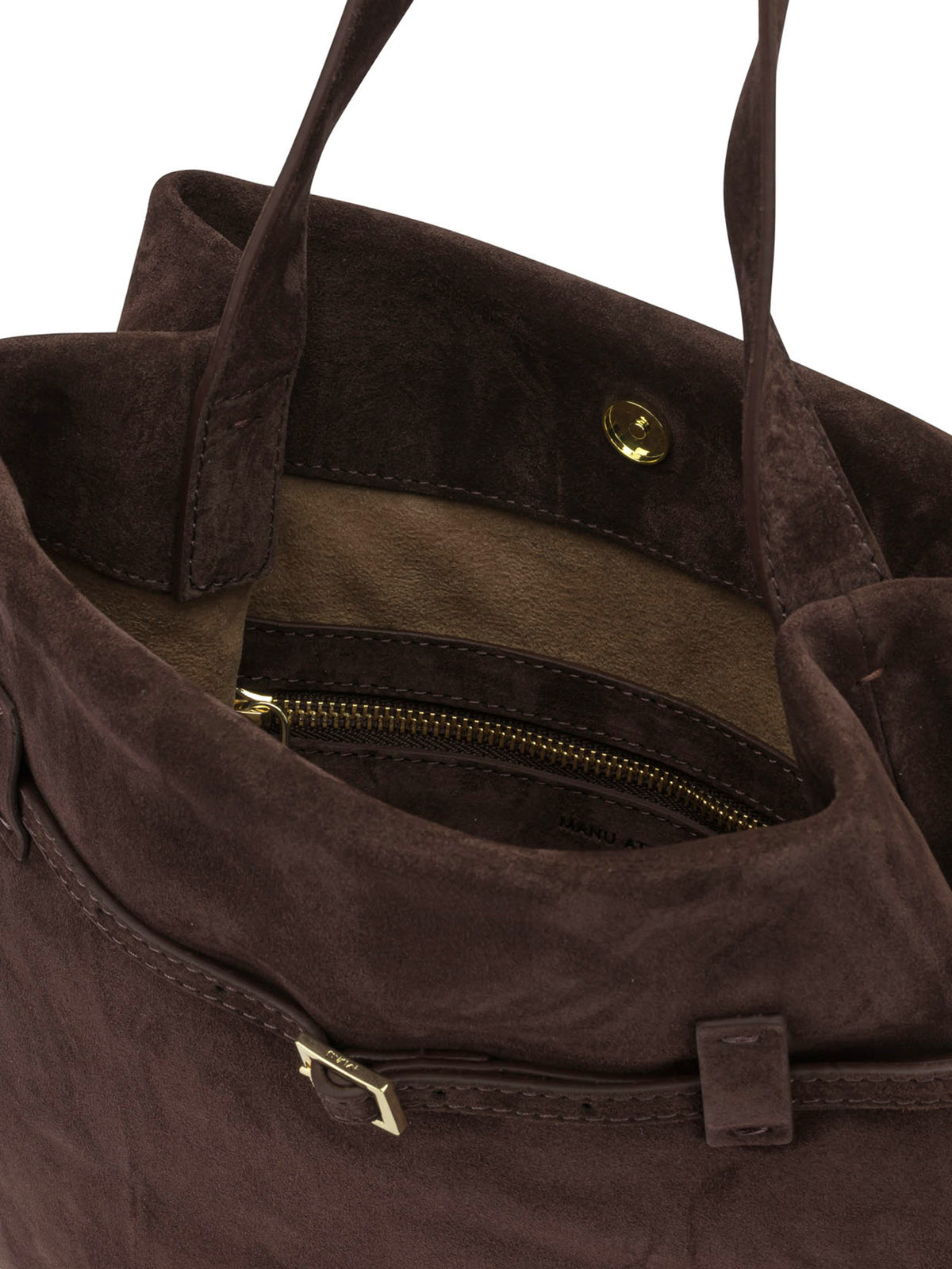 Manu Atelier "Tote du Jour" Medium Shoulder Bag - Brown