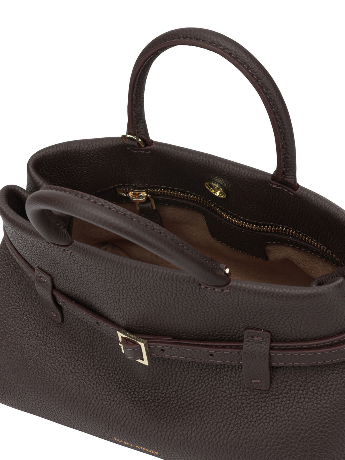 Manu Atelier "Le Cambon 25" Small Handbag - Brown