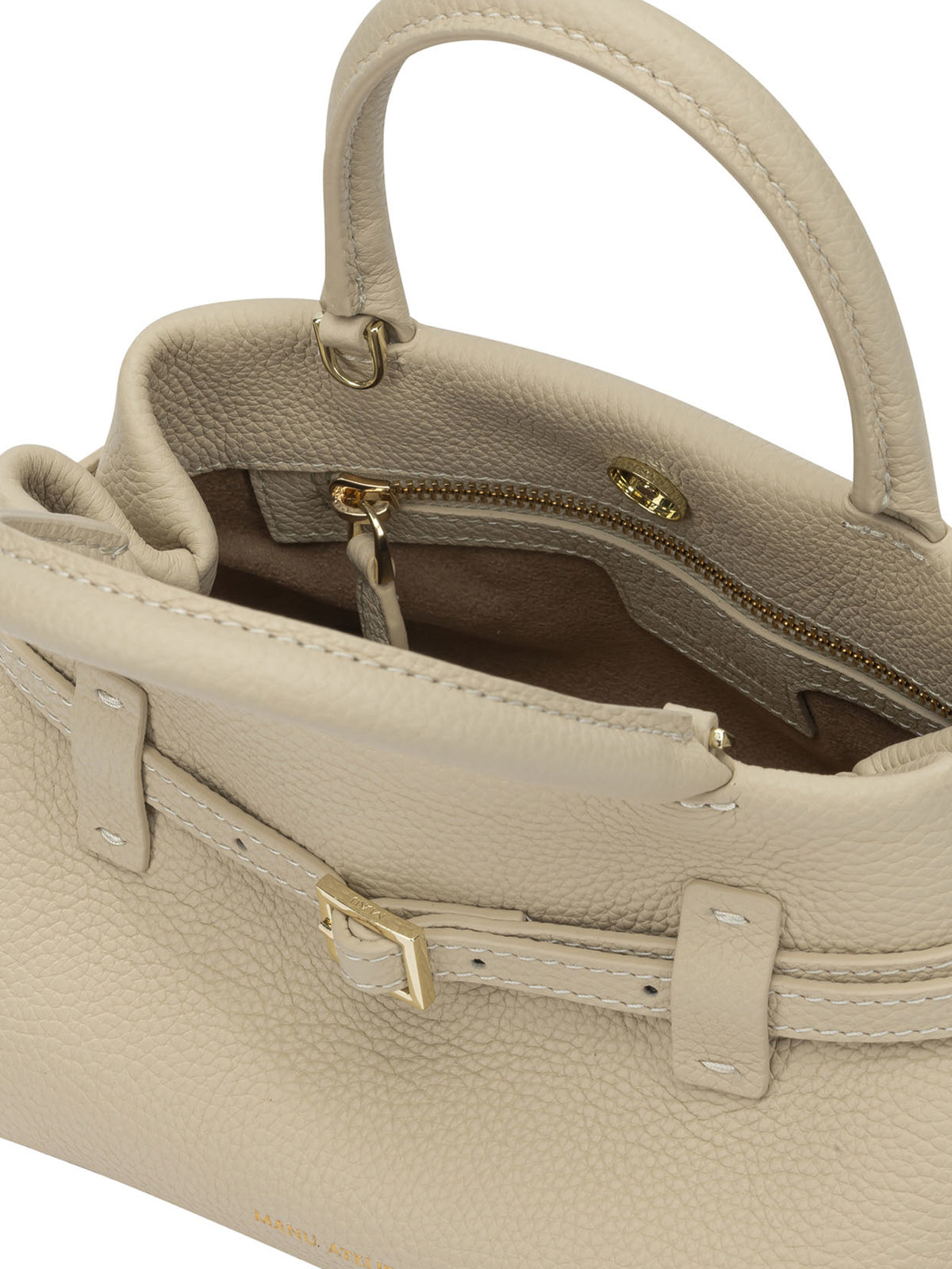 Manu Atelier "Le Cambon 20" Small Handbag - White
