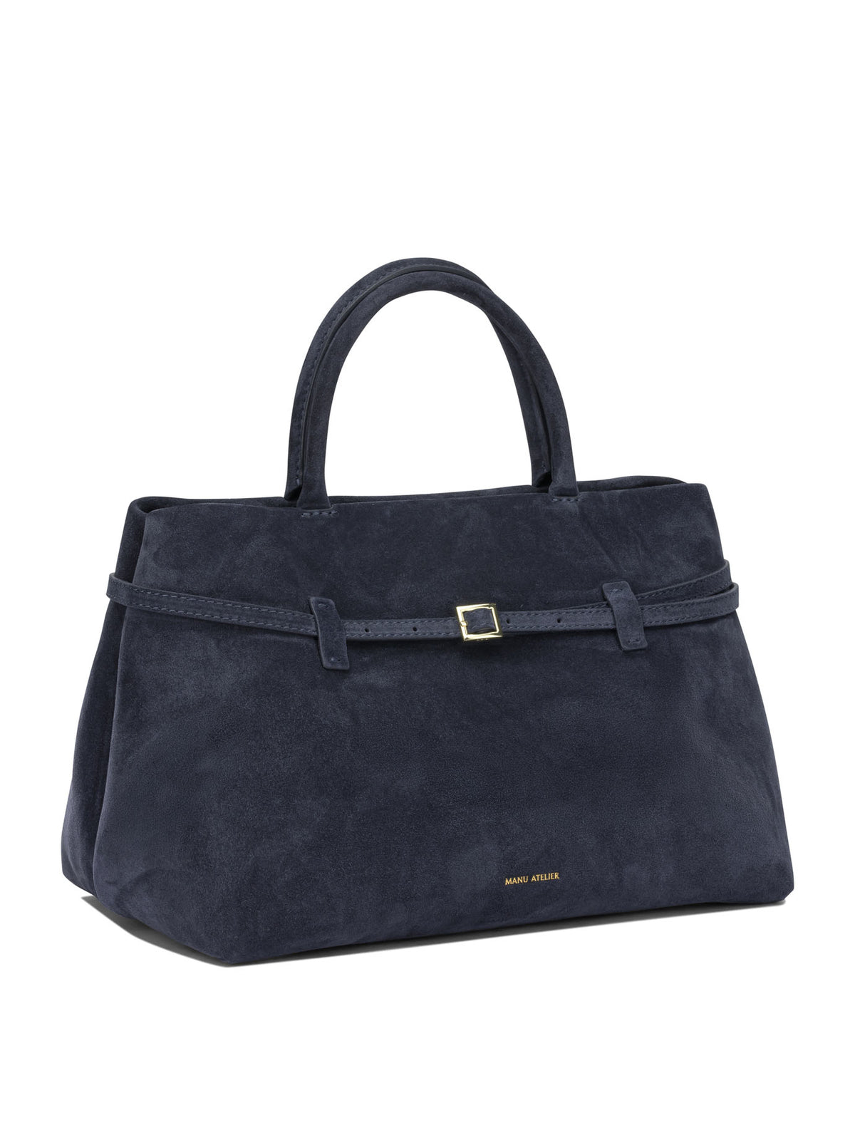 Manu Atelier "Le Cambon 35" Medium Handbag - Blue