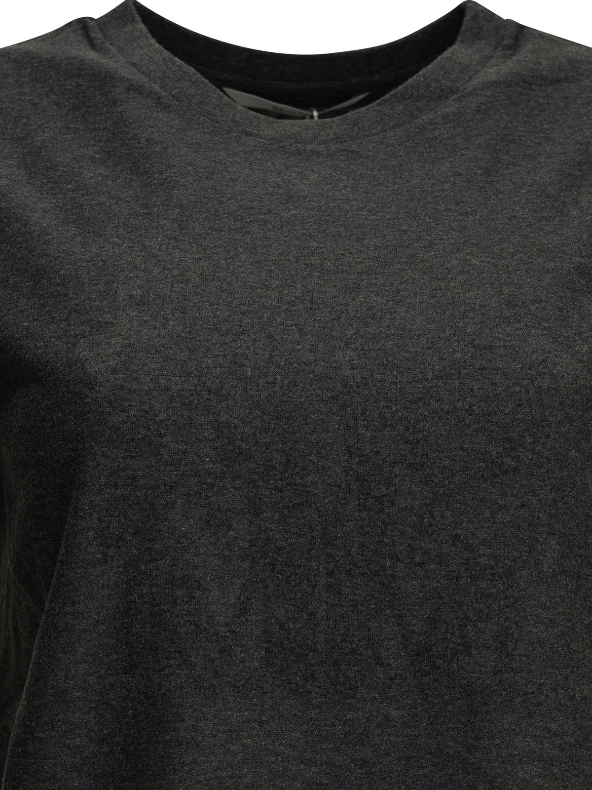 Max Mara Crewneck T-shirt with logo - Grey