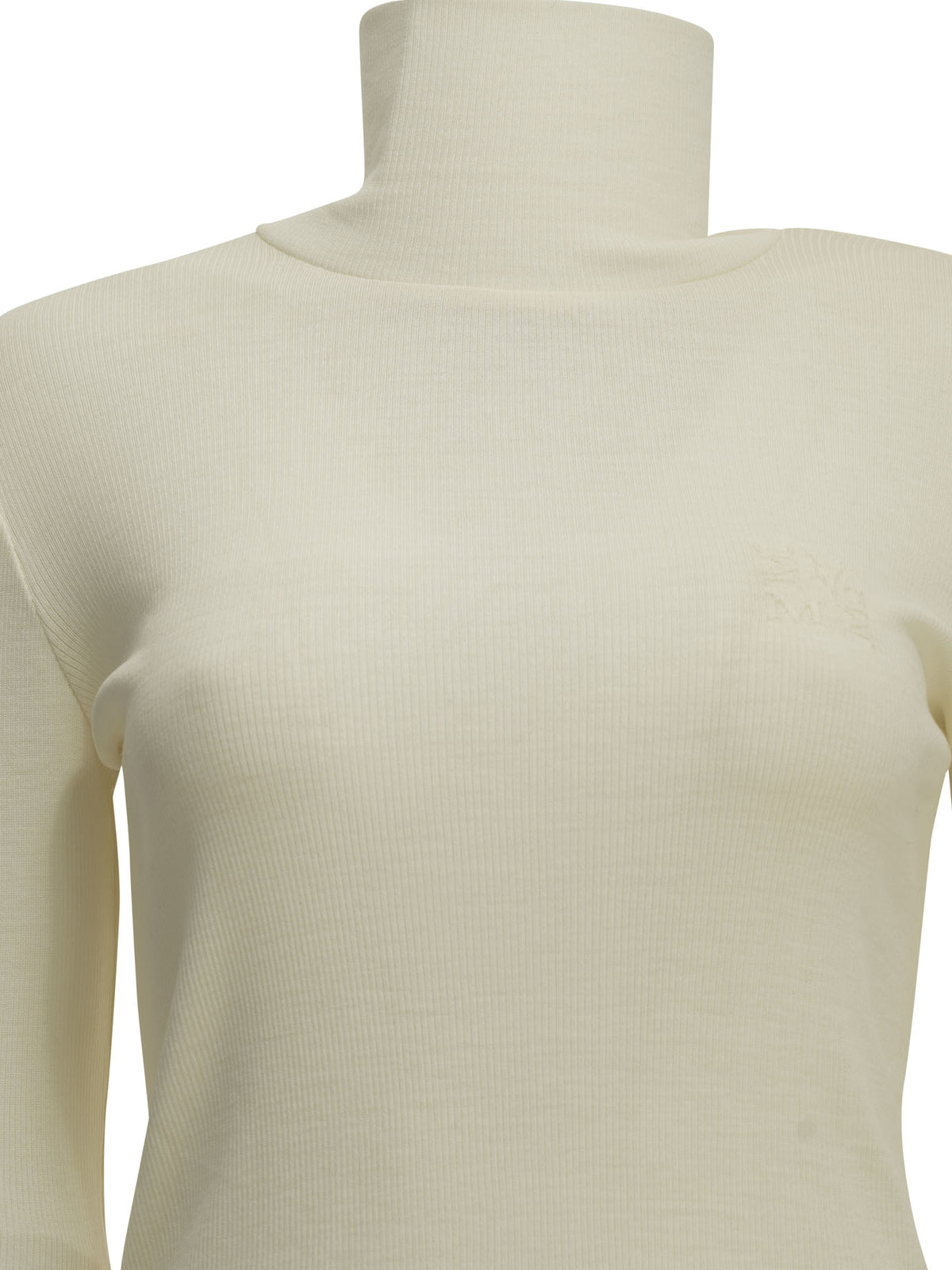 Max Mara Wool jersey turtleneck sweater - White