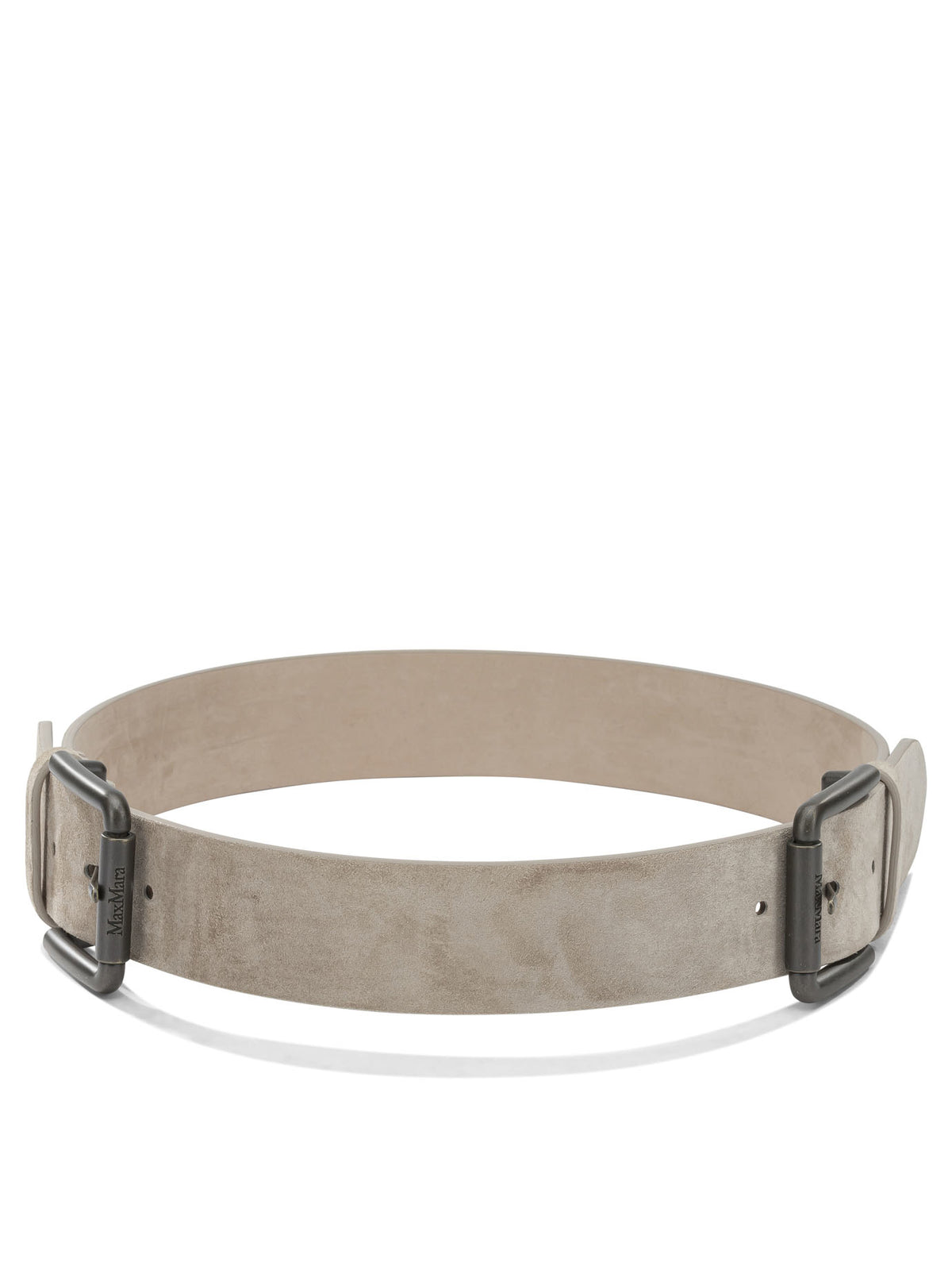Max Mara Suede belt with studs - Beige