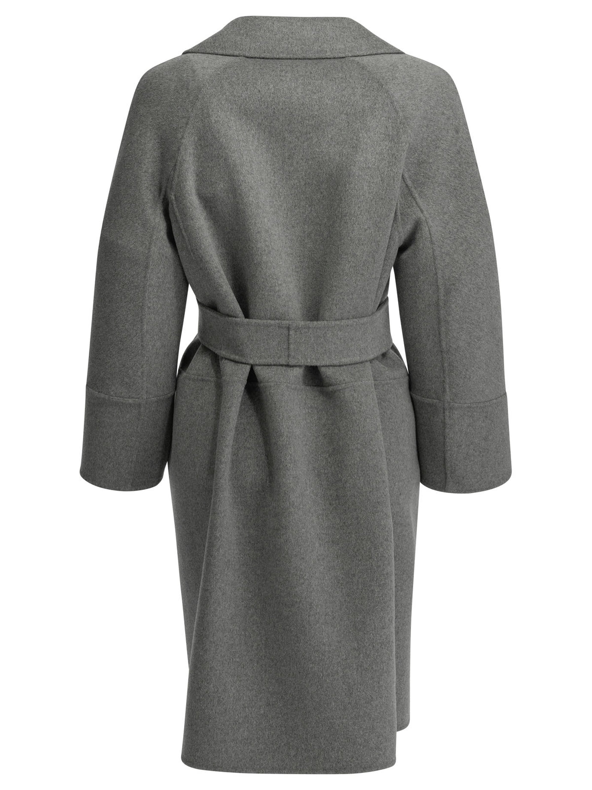 Max Mara Studio Short double-layer wool coat - Grey