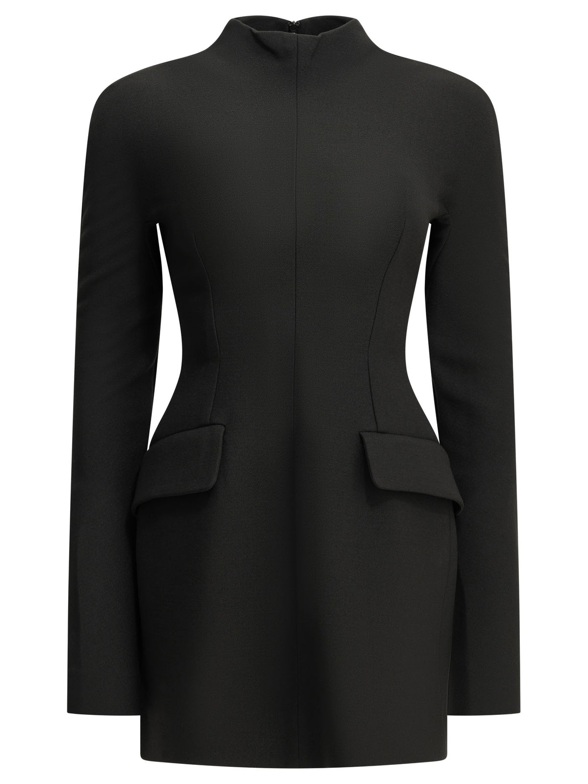 Max Mara Sportmax Short dress made of stretch wool - Black