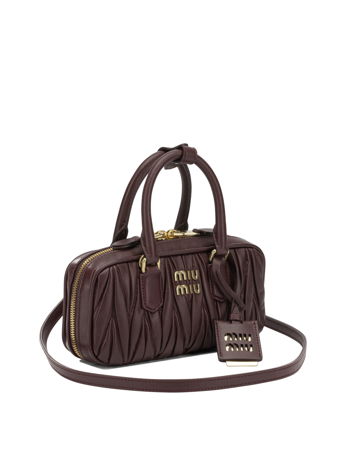 Miu Miu "Arcadie" Mini Handbag - Burgundy