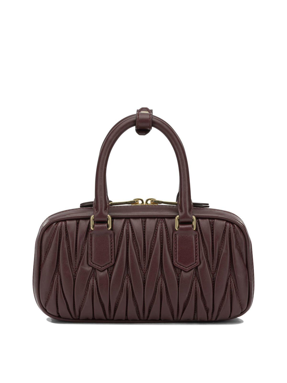 Miu Miu "Arcadie" Mini Handbag - Burgundy