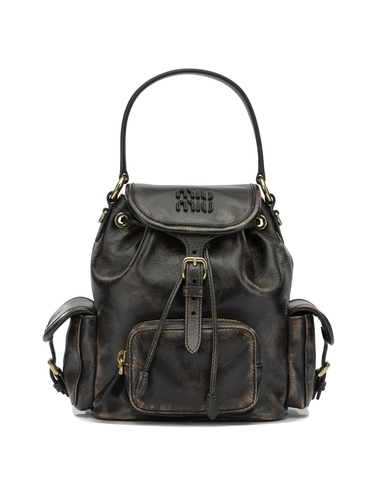 Miu Miu Leather backpack - Black