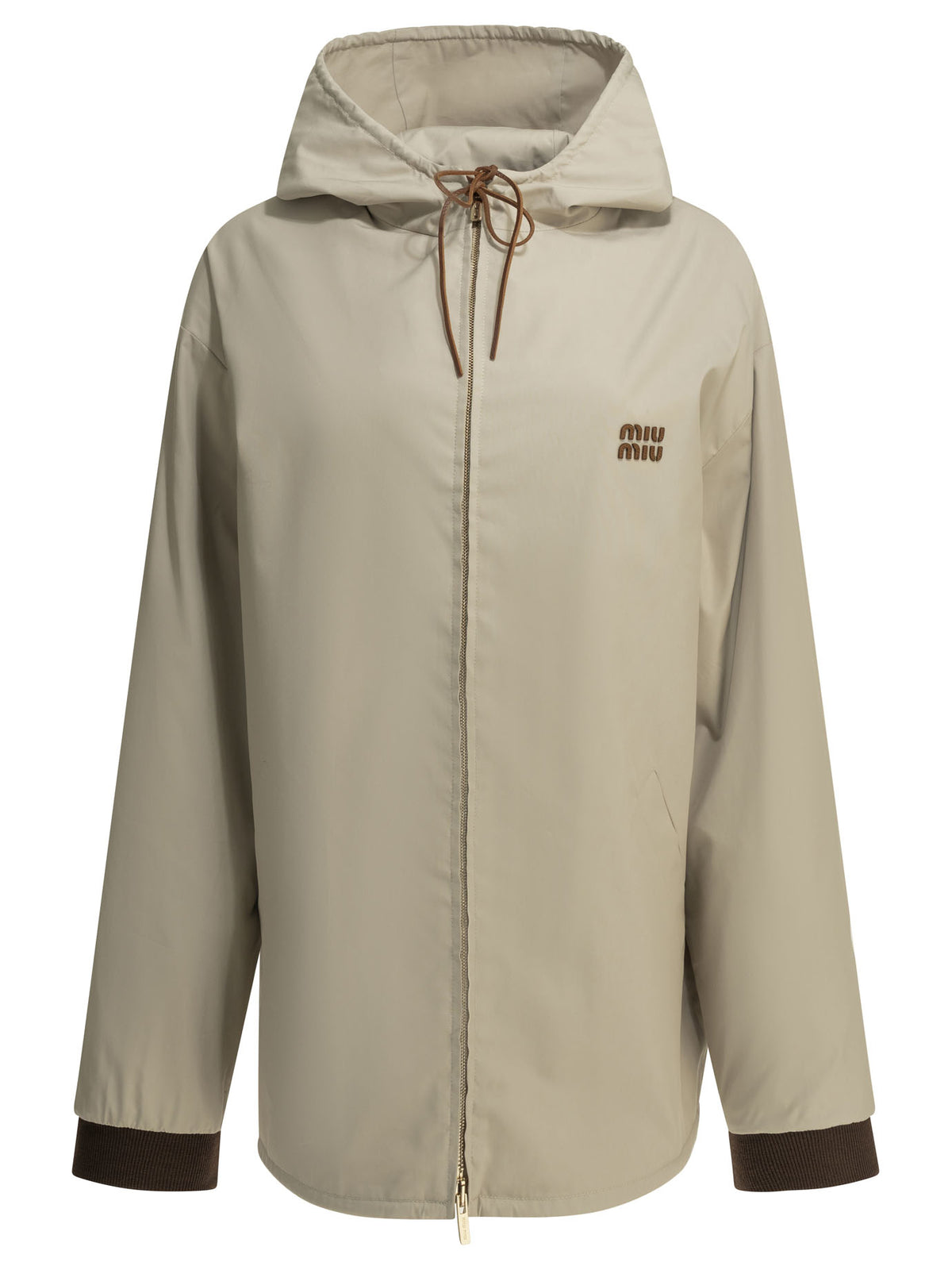 Miu Miu Lightweight cotton panama jacket - Beige