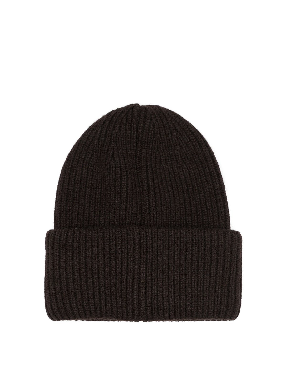 Moncler Wool and cashmere beanie with logo - Brown