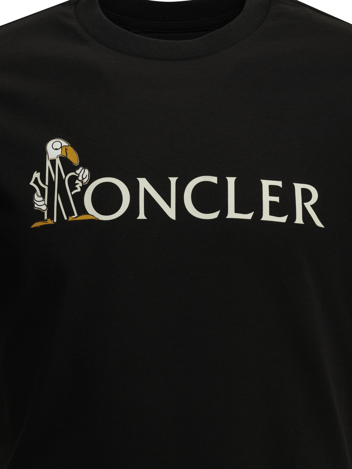 Moncler Crewneck T-shirt with logo - Black