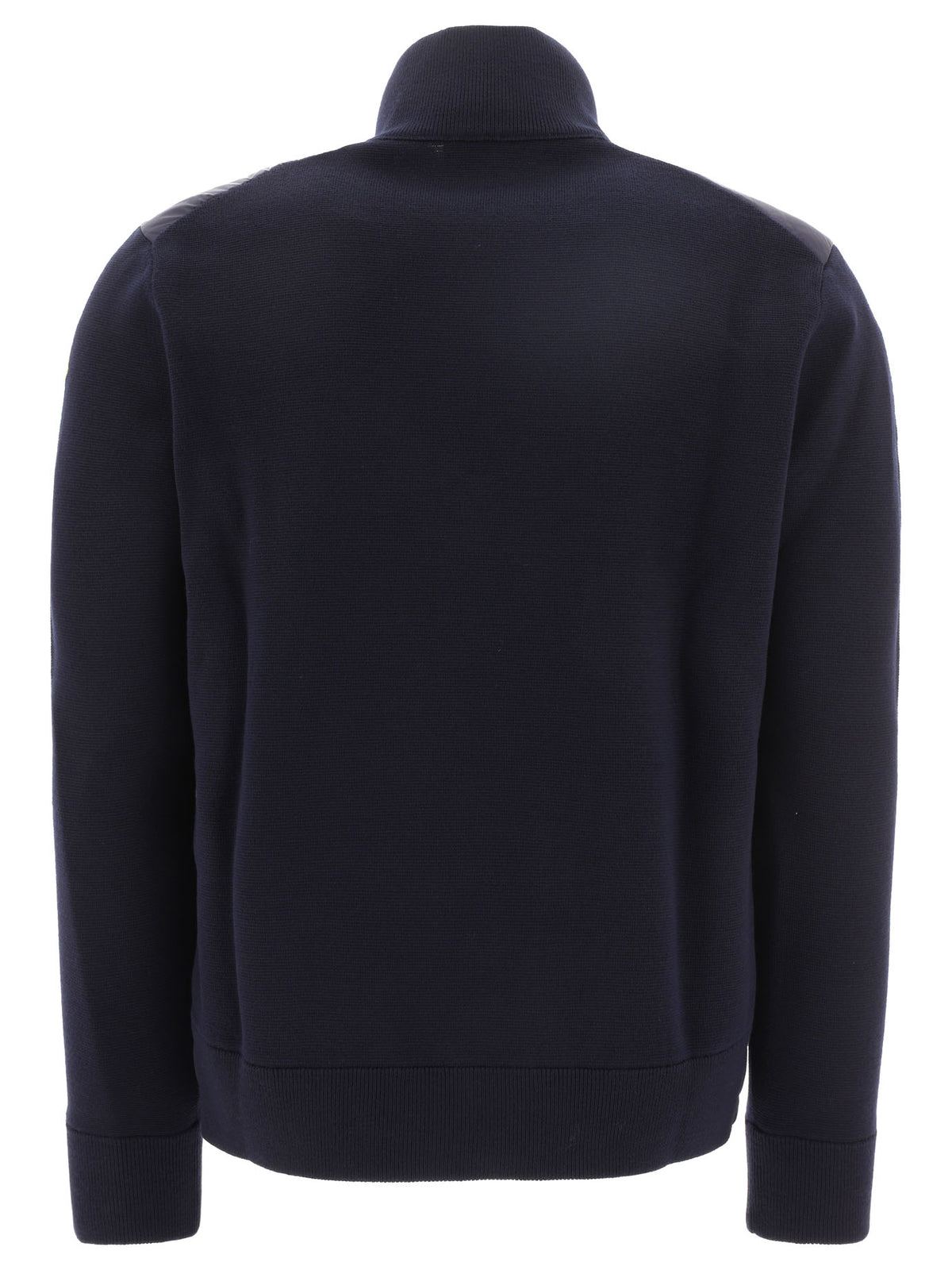 Moncler Padded cardigan made of a wool blend - Blue