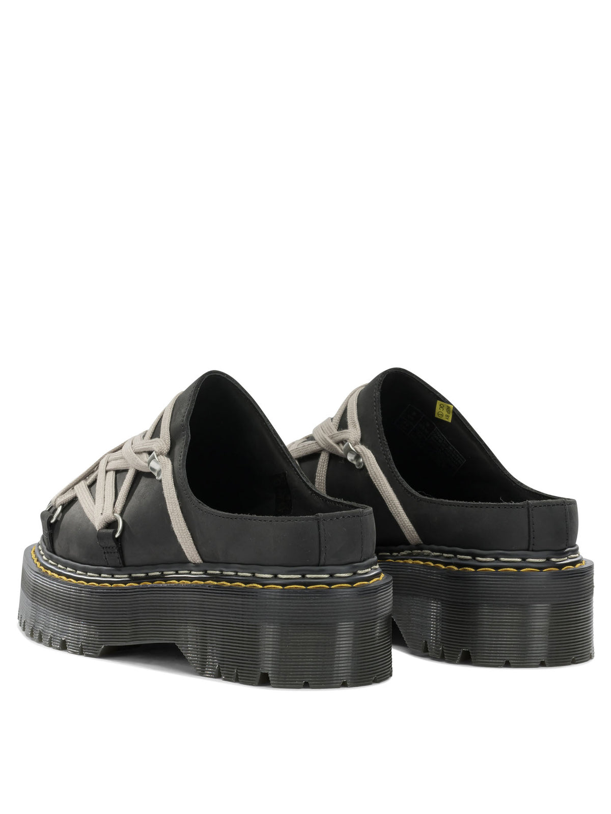 Rick Owens "Rick Owens x Dr. Martens - Quad Sole Megalace" Mules - Black