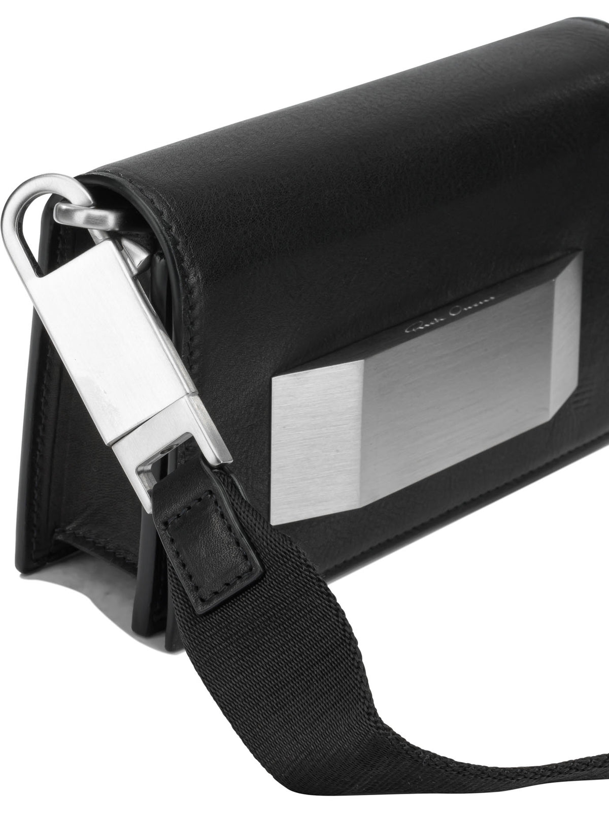 Rick Owens "Mini Griffin" Small Shoulder Bag - Black