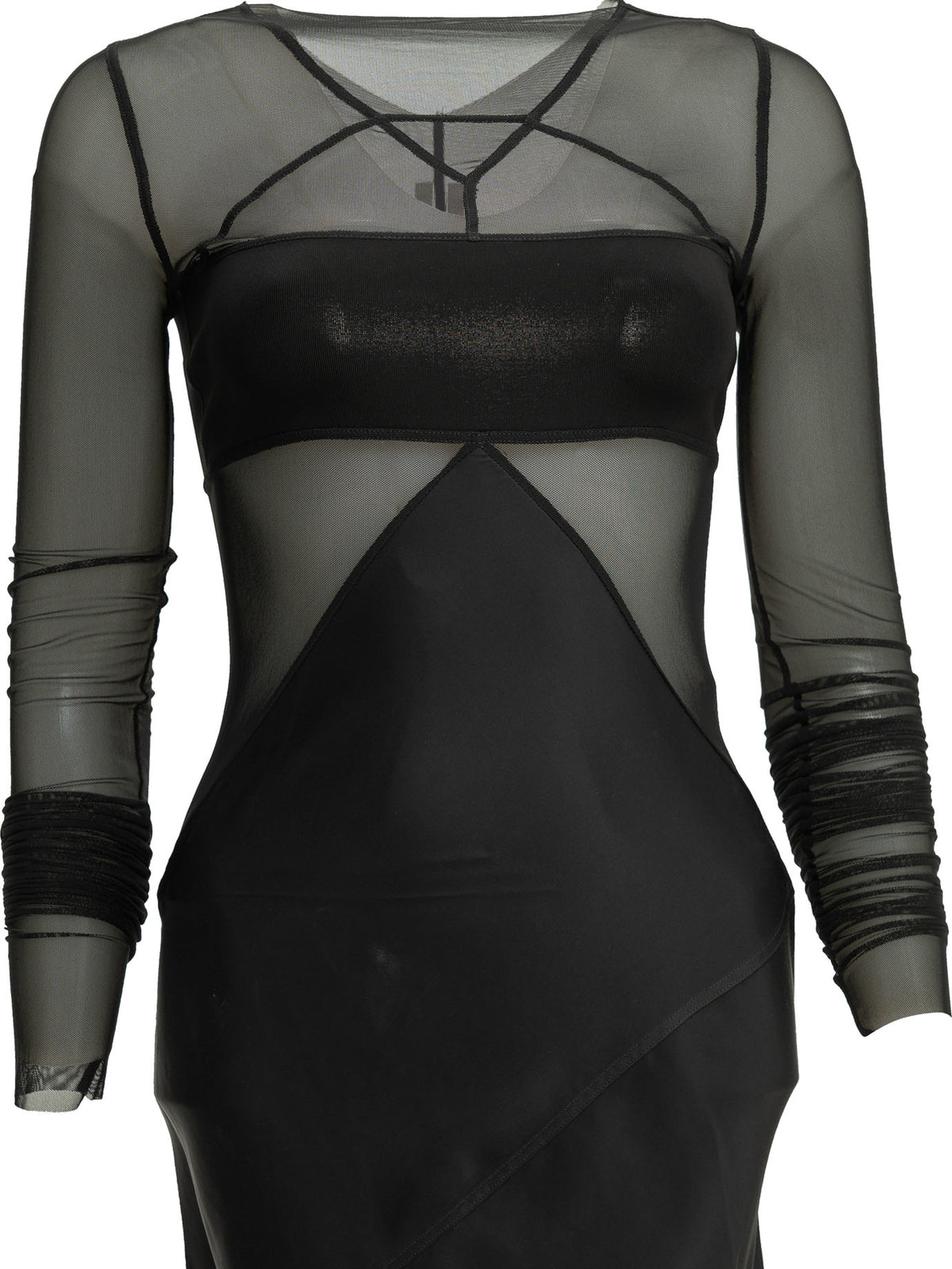 Rick Owens "Combo" Long Dress - Black