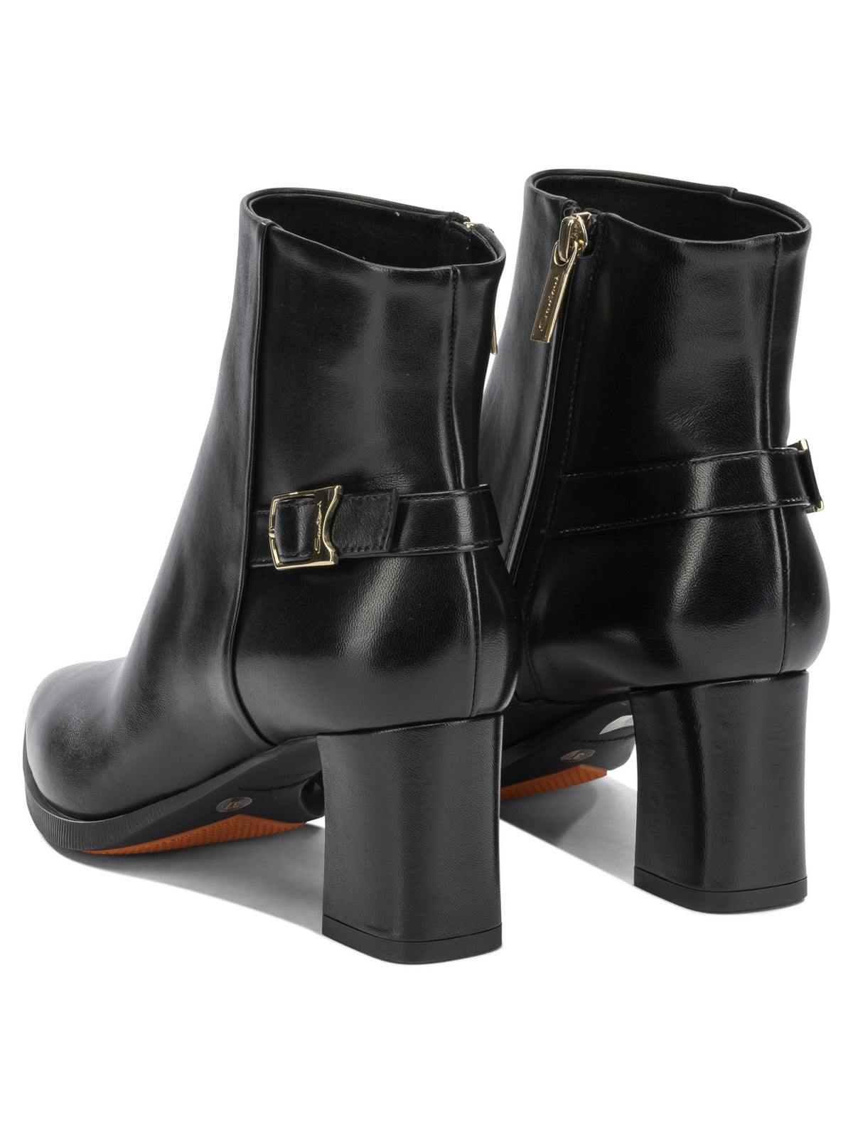 Santoni "Elly 65MM" zippered ankle boots - Black