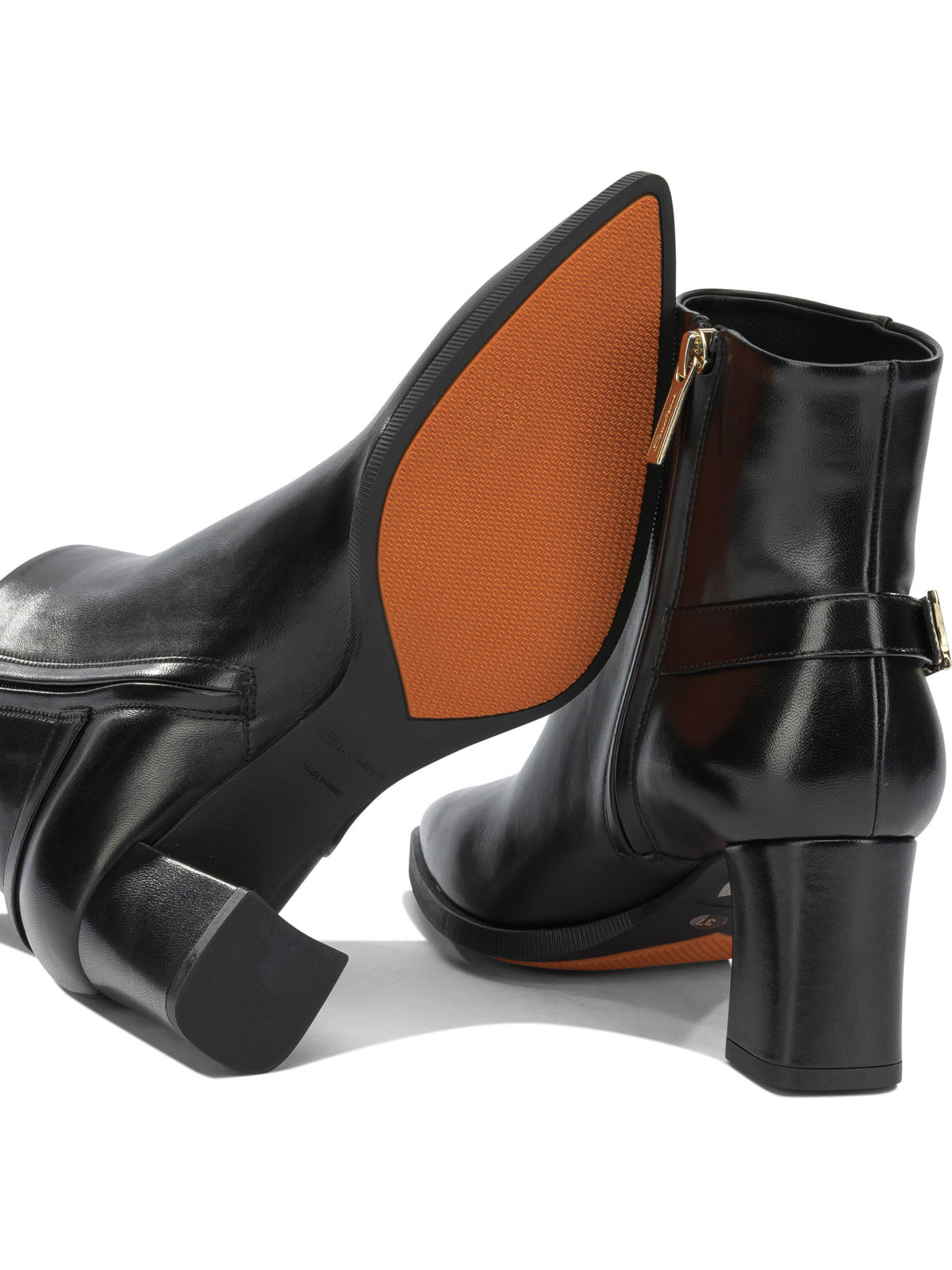 Santoni "Elly 65MM" zippered ankle boots - Black