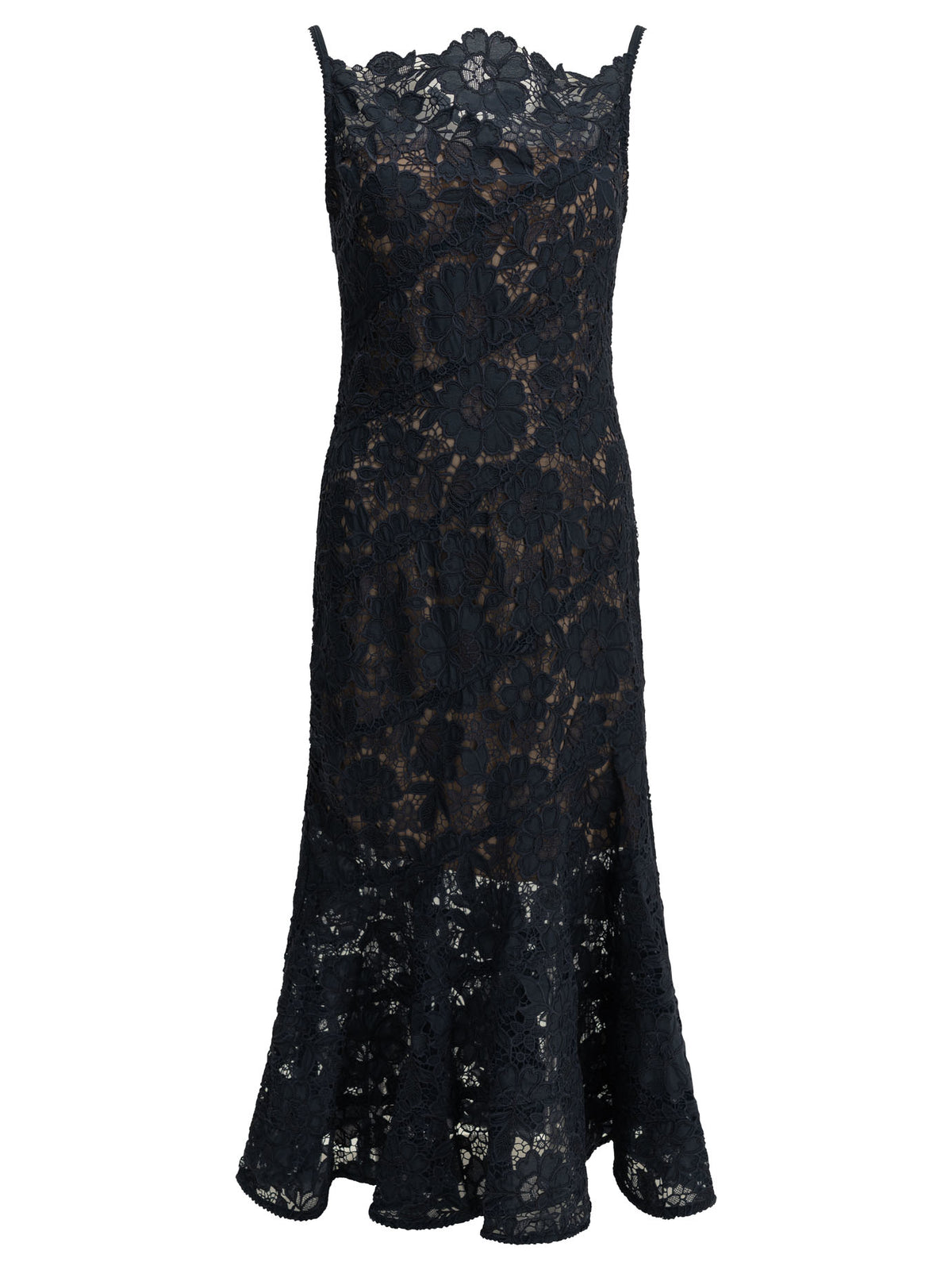 Self-Portrait Lace midi dress - Blue