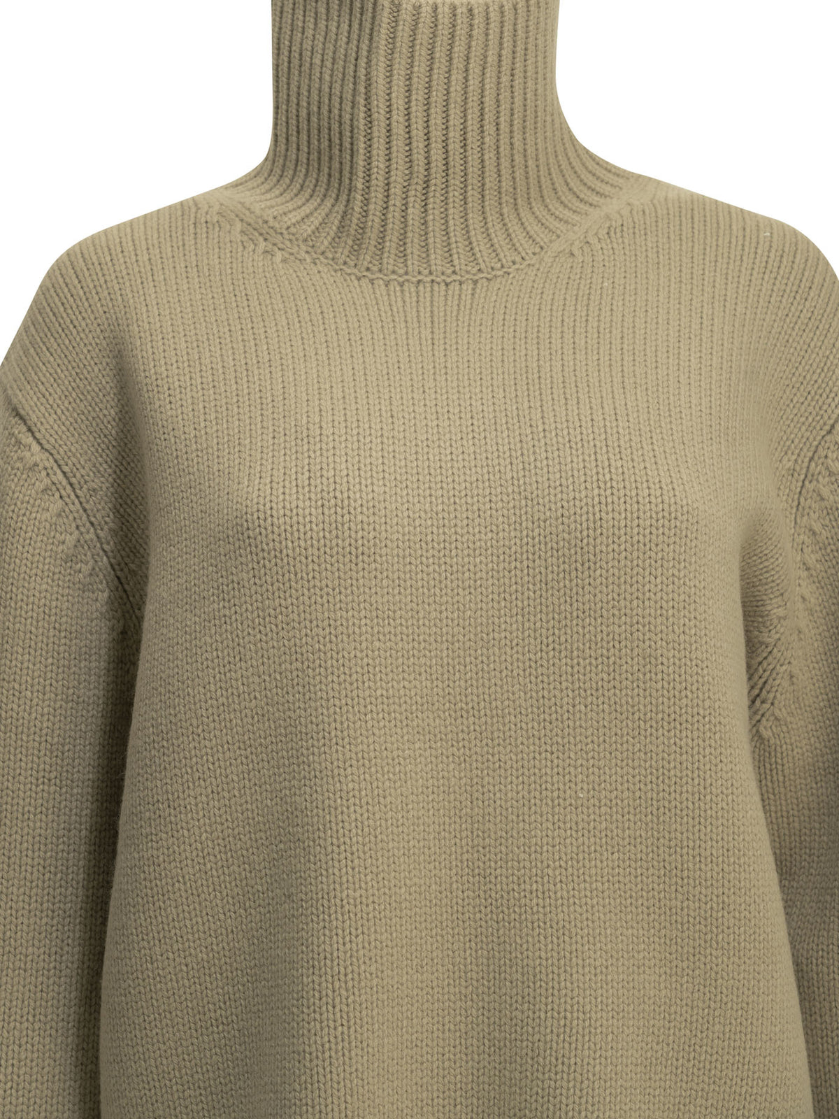 Toteme Wool Turtleneck Sweater - Green