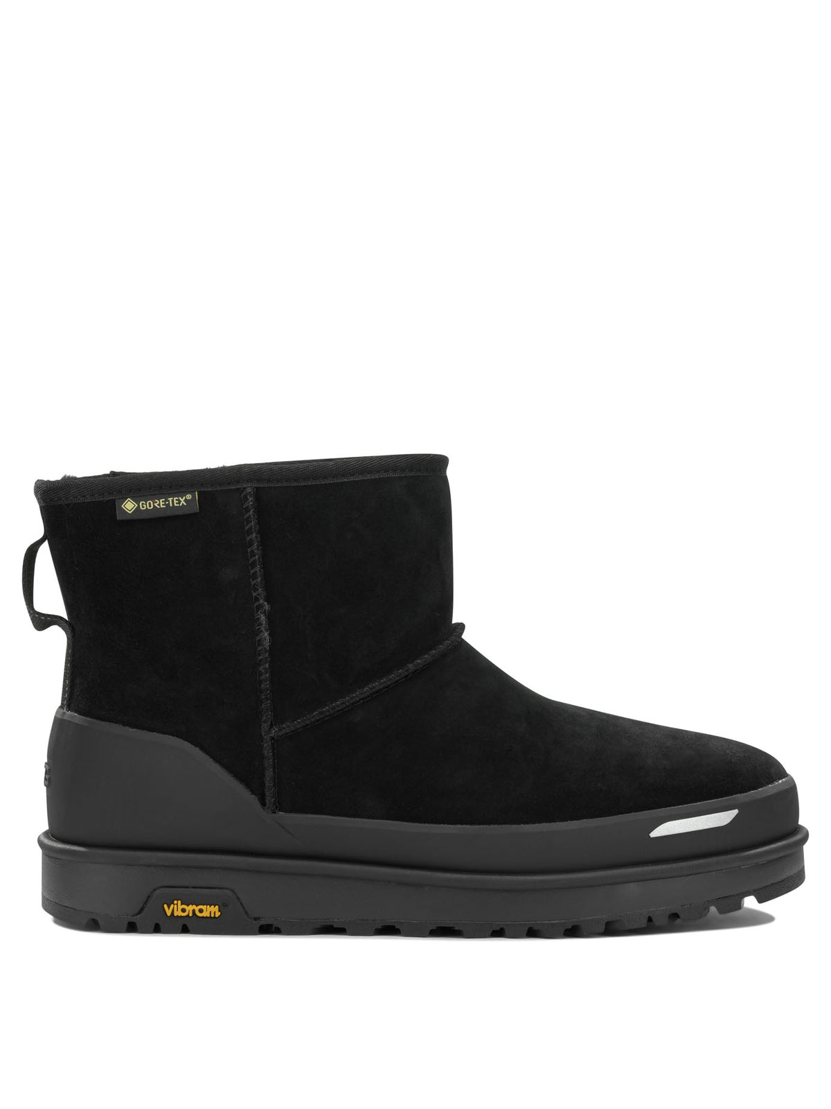 UGG "Classic Mini Guard GTX" Pull-On Ankle Boots - Black
