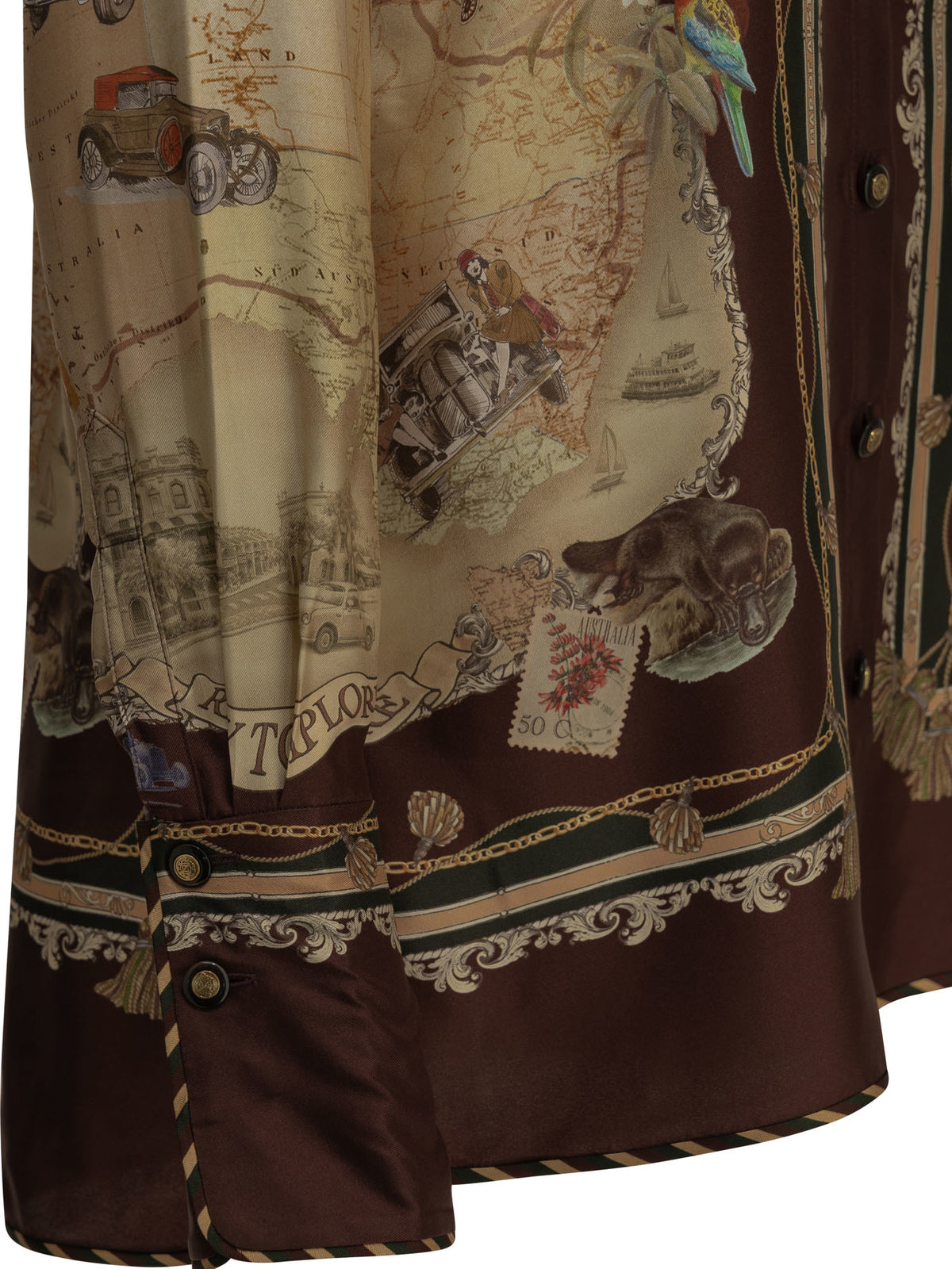Zimmermann "Valiant" Casual Shirt - Burgundy