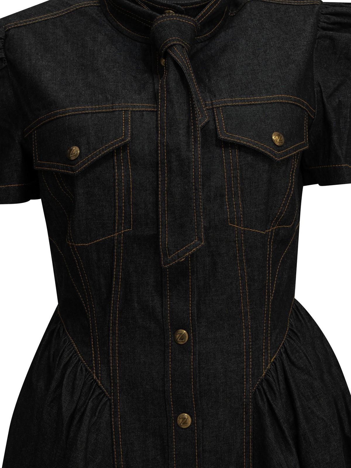 Zimmermann Short denim dress - Blue