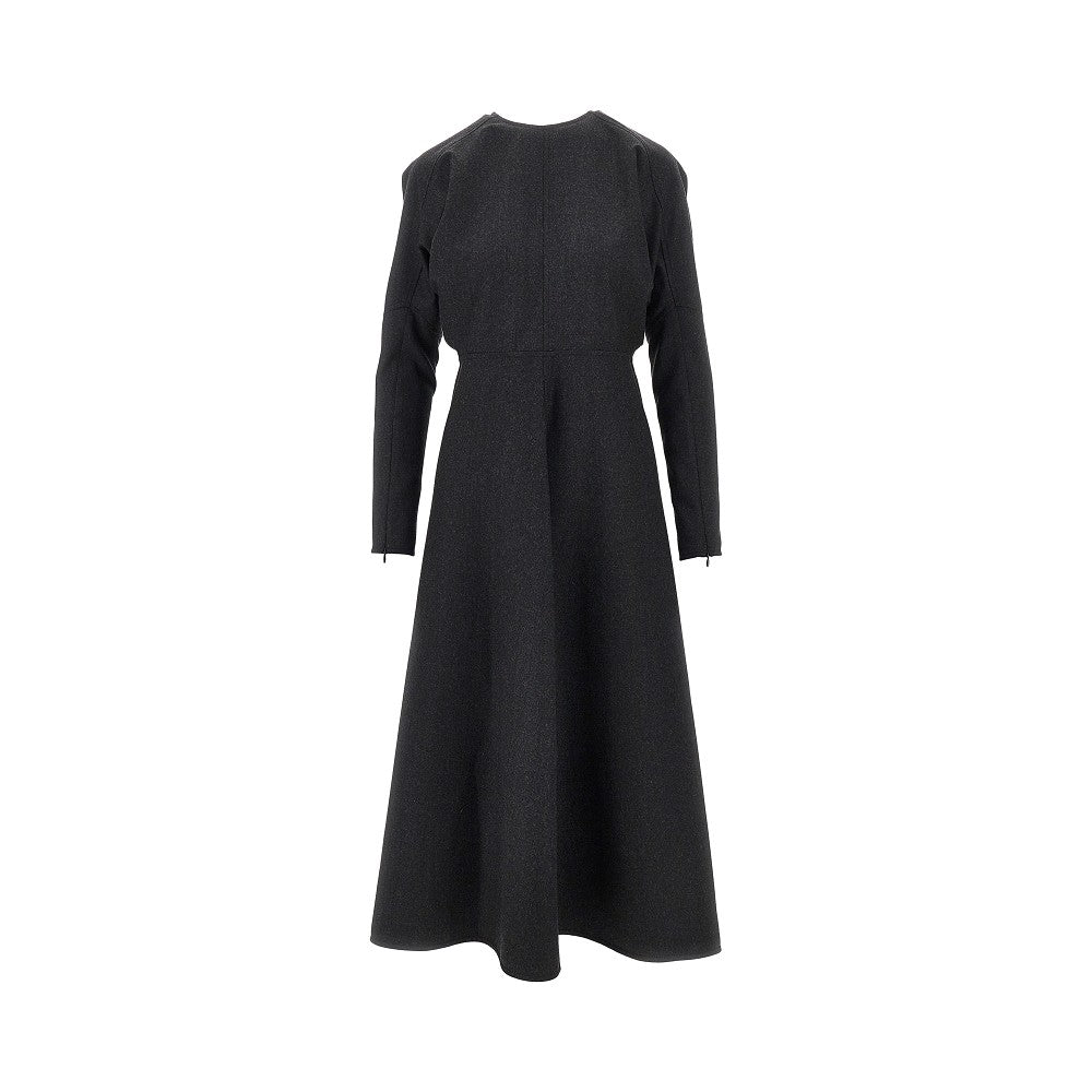 Victoria Beckham Wool Dolman midi dress