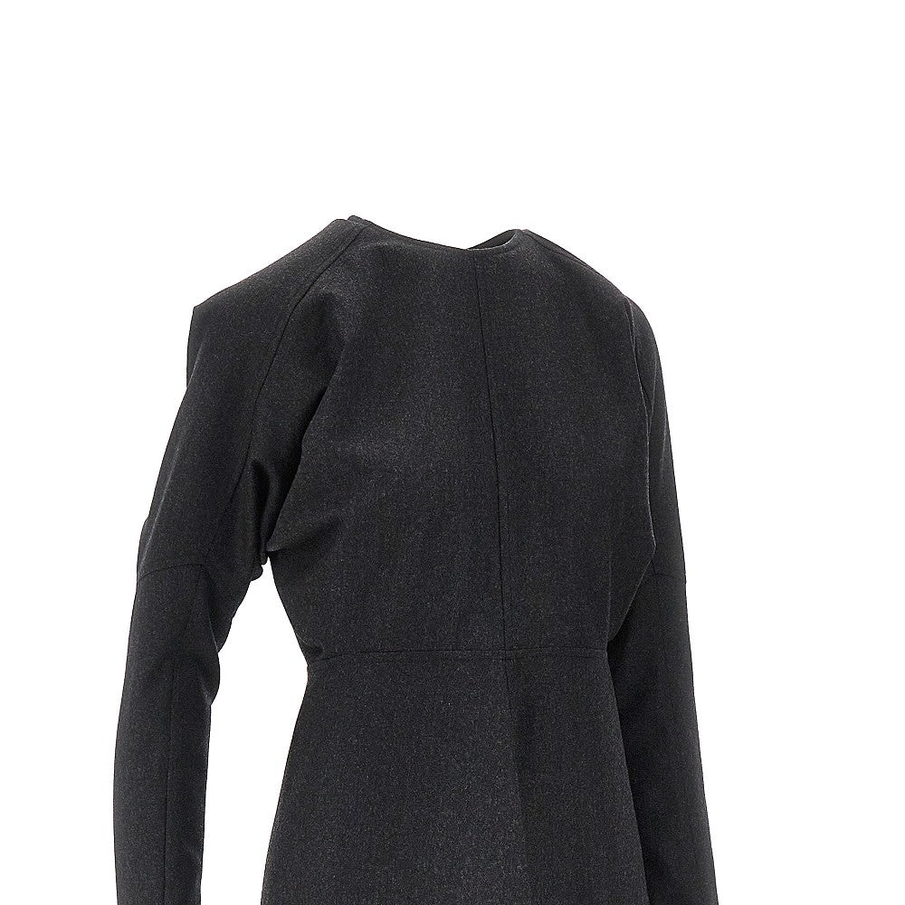 Victoria Beckham Wool Dolman midi dress