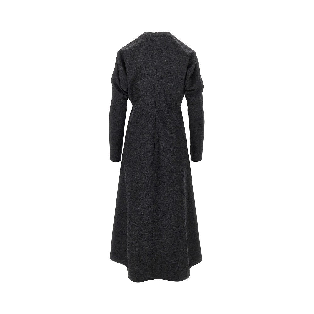 Victoria Beckham Wool Dolman midi dress