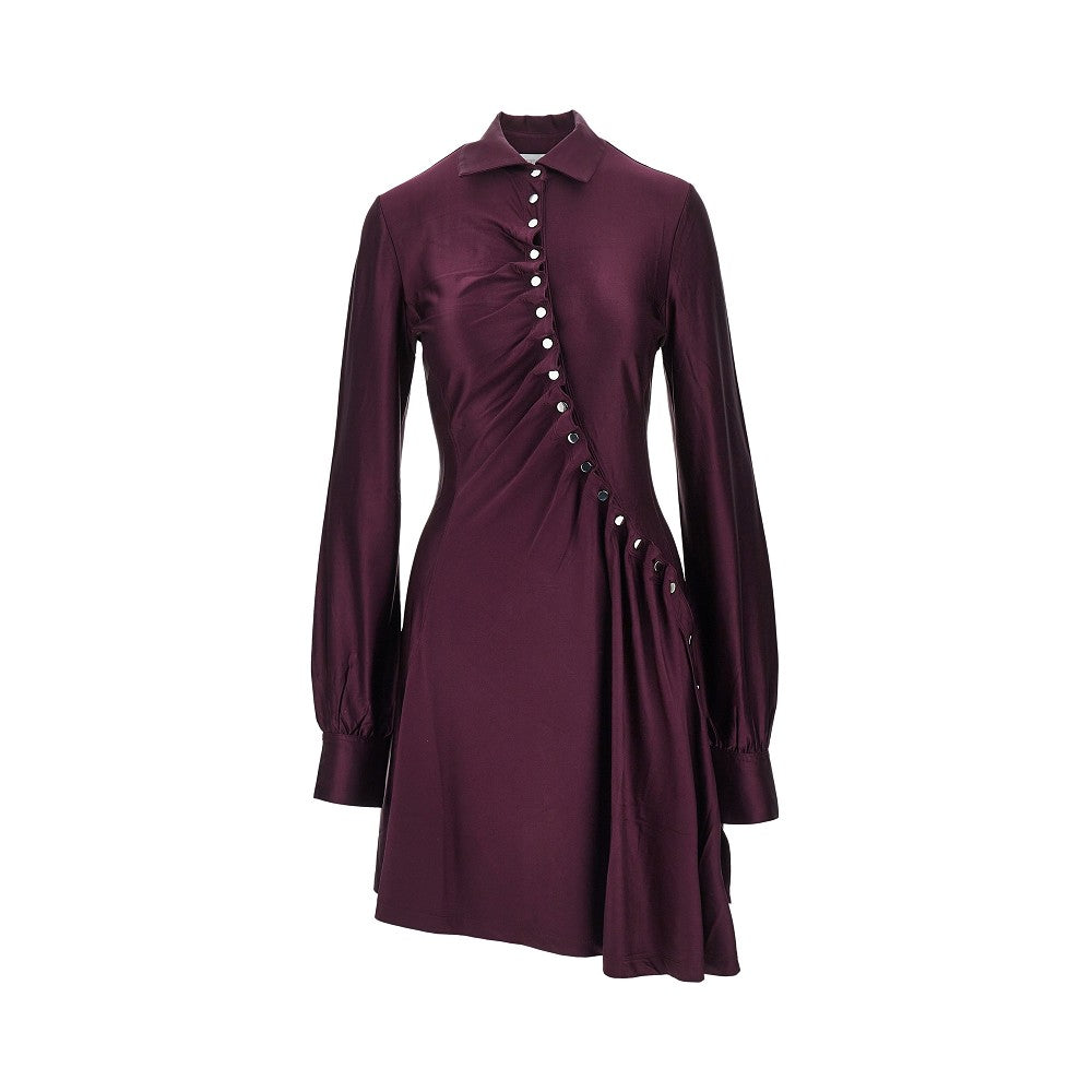 Rabanne Draped jersey mini dress