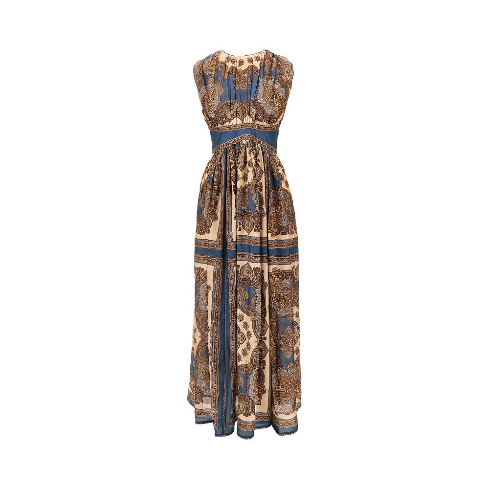 Zimmermann 'Mahon' Paisley silk long dress