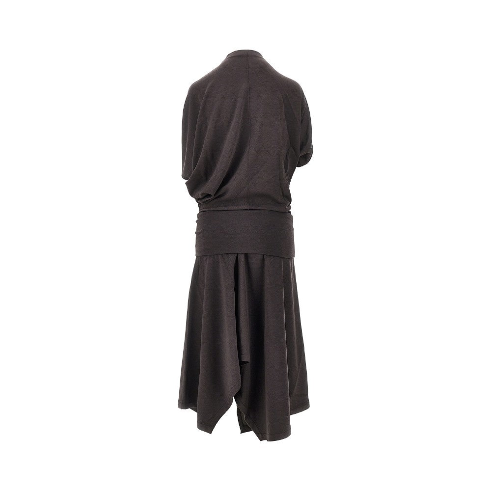 Lemaire 'Twisted' wool-blend jersey dress