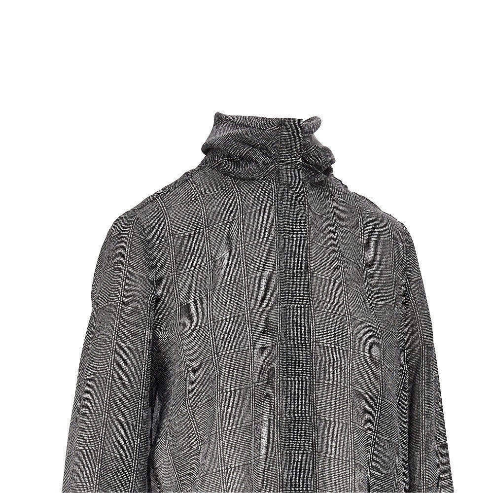 Emporio Armani Check print satin shirt