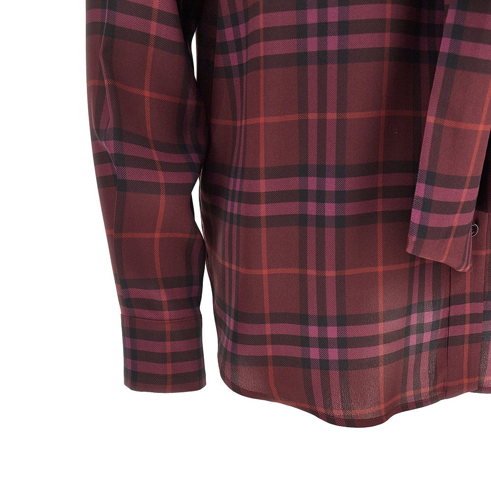 Burberry Check silk shirt