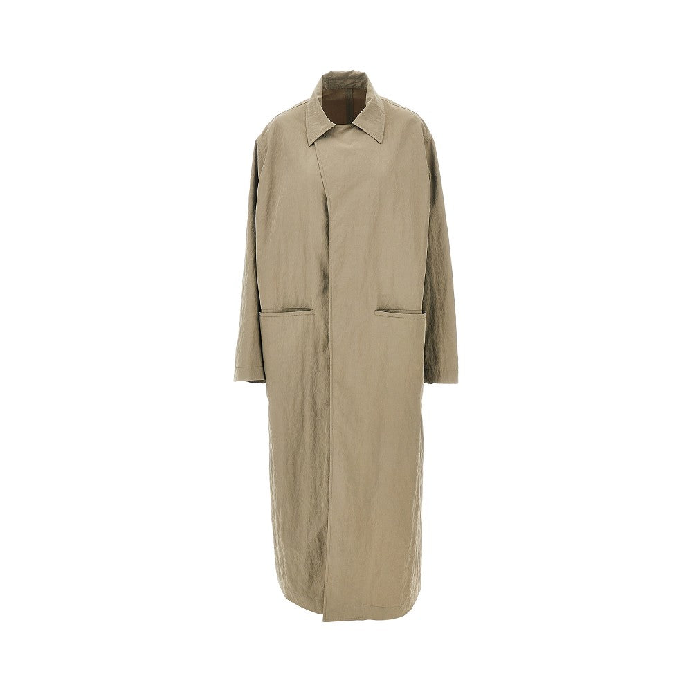 Gucci Delavé nylon long trench coat