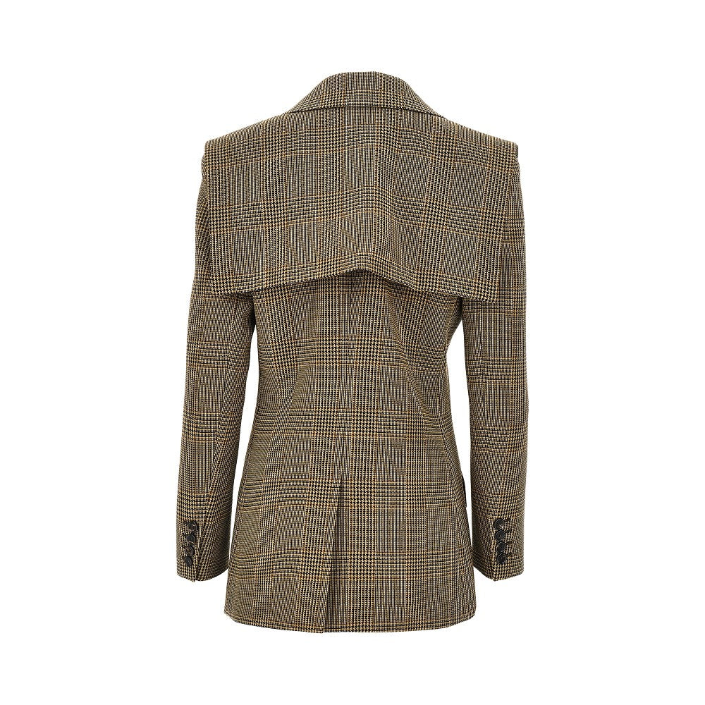 Chloé Prince of Wales jacket with cape detail