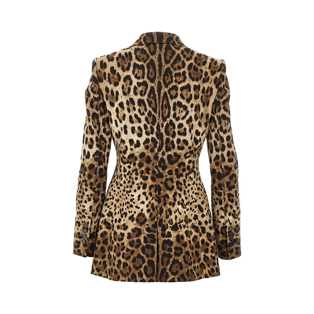 Dolce & Gabbana Double-breasted jacket with animal print