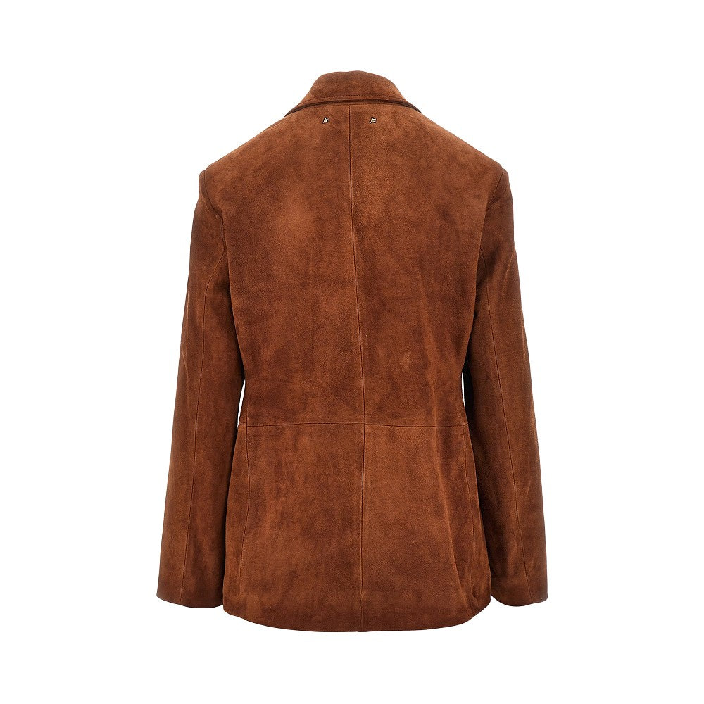 Golden Goose 'Robyn' suede leather single-breasted jacket